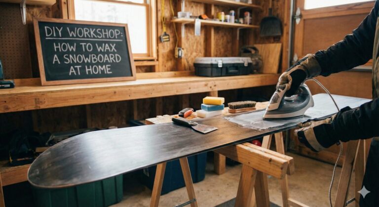 How to wax a snowboard at home