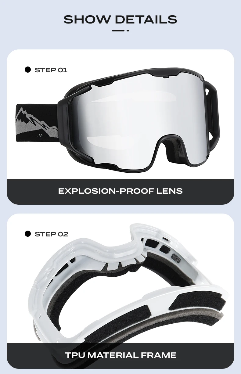 New Ski Goggles Double Layers Anti-Fog Skiing Glasses Men Women Snowmobile Eyewear Winter Outdoor Windproof Snowboard Goggles - Image 21