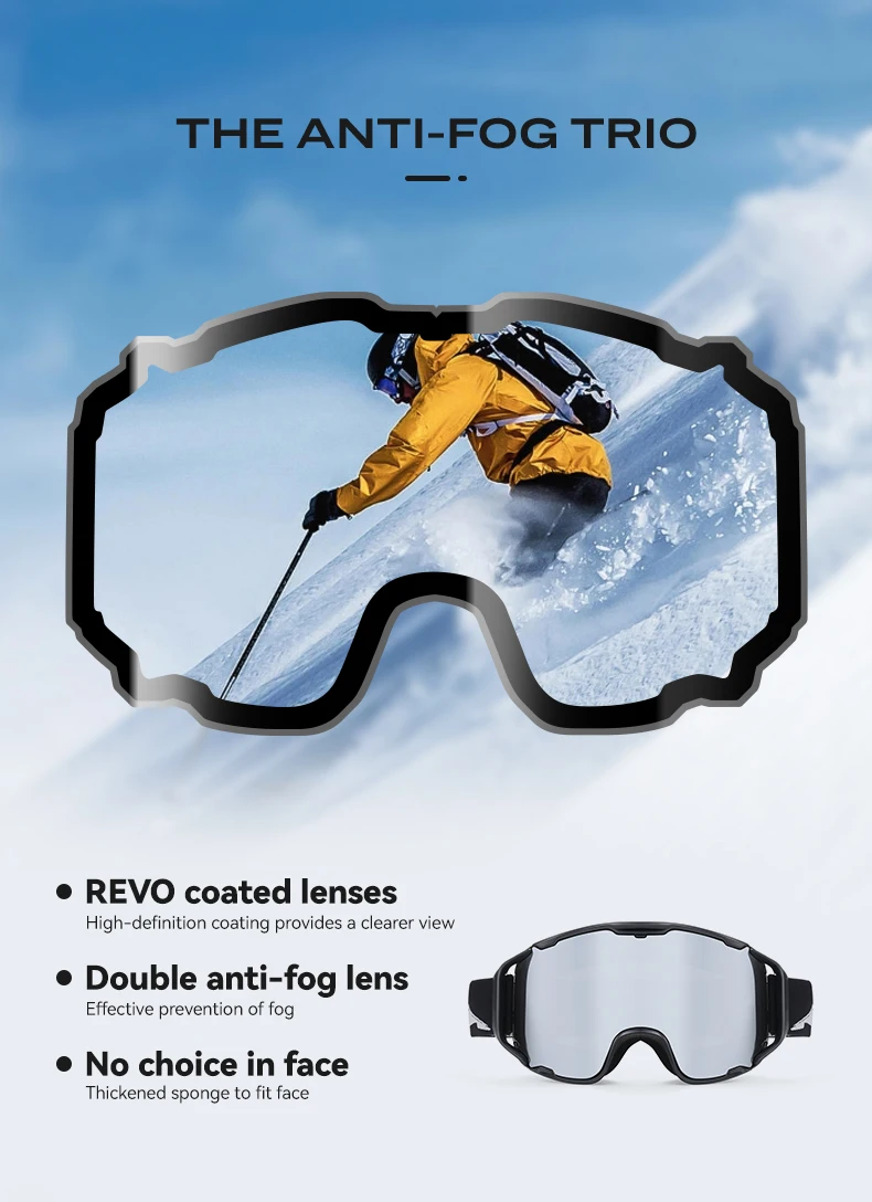 New Ski Goggles Double Layers Anti-Fog Skiing Glasses Men Women Snowmobile Eyewear Winter Outdoor Windproof Snowboard Goggles - Image 17