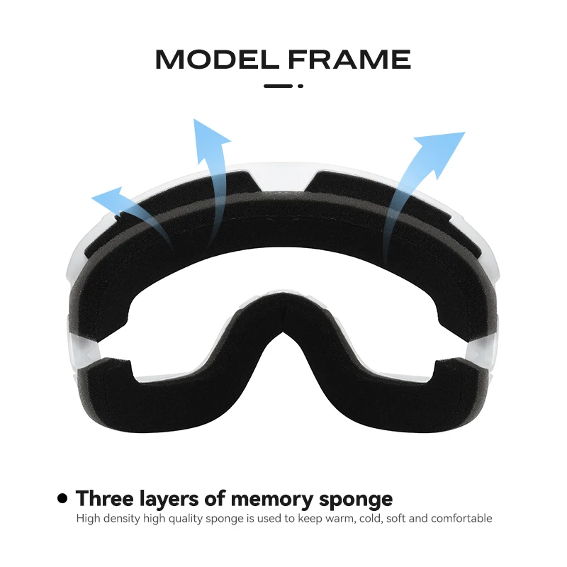 New Ski Goggles Double Layers Anti-Fog Skiing Glasses Men Women Snowmobile Eyewear Winter Outdoor Windproof Snowboard Goggles - Image 6