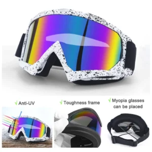 Ski Snowboard Goggles Anti-Fog Skiing Eyewear Winter Outdoor Sport Glasses Motorcycle Windproof Goggles UV Protection Sunglasses