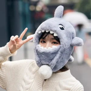 Outdoor Cartoon Skiing  Skateboard  Helmet Headgear Warm Skiing Hat Snowboard Rabbit Country Skiing Equipment Snowcap