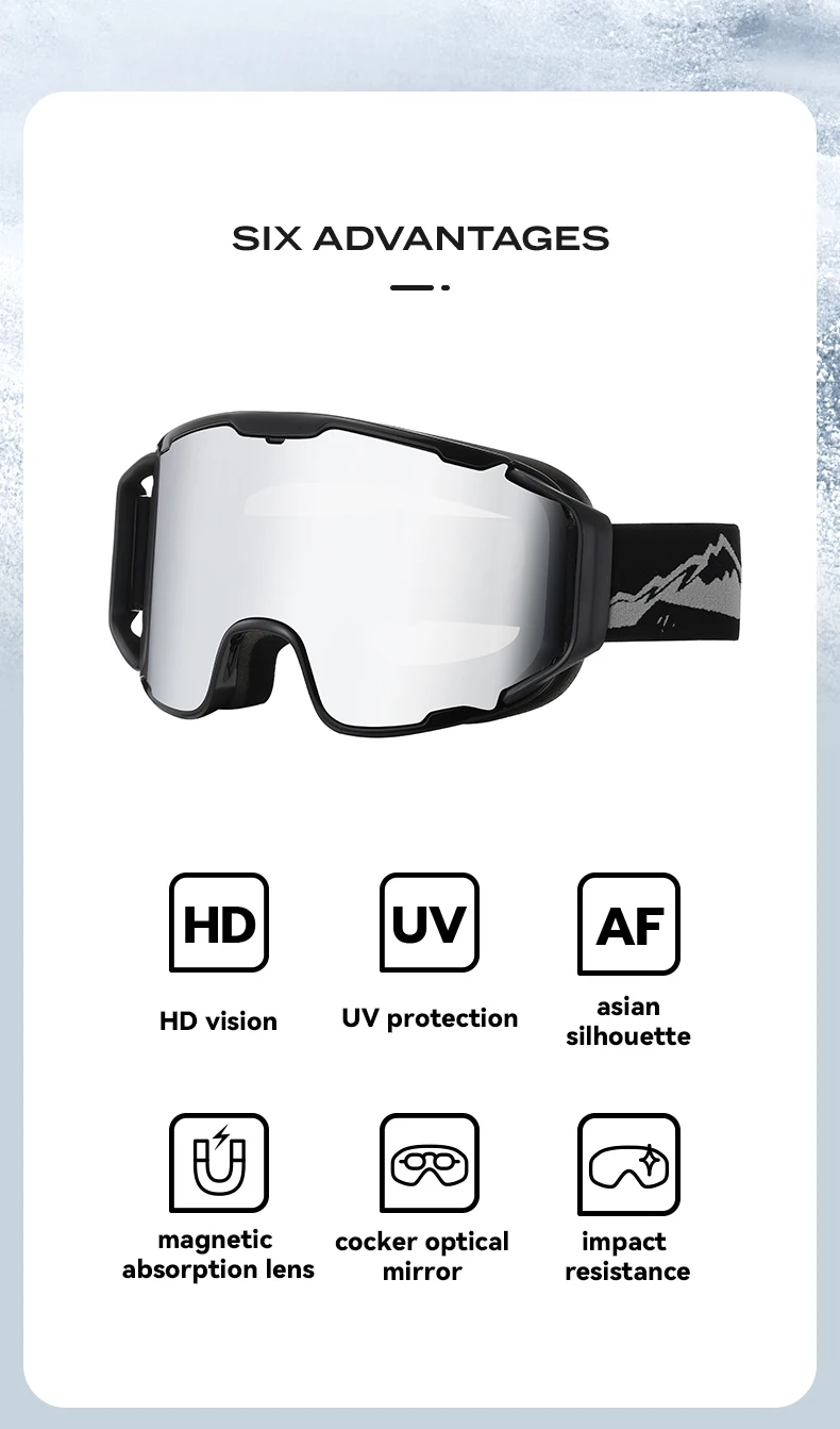 New Ski Goggles Double Layers Anti-Fog Skiing Glasses Men Women Snowmobile Eyewear Winter Outdoor Windproof Snowboard Goggles - Image 14