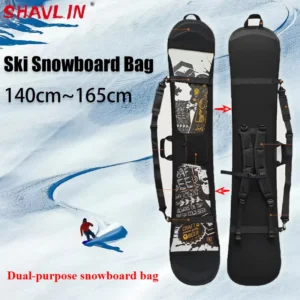 Ski Bag Snowboard Bag Monoboard Plate Protective Case Adjustable Large Capacity Scratch-Resistant Backpack Portable Skiing Bags