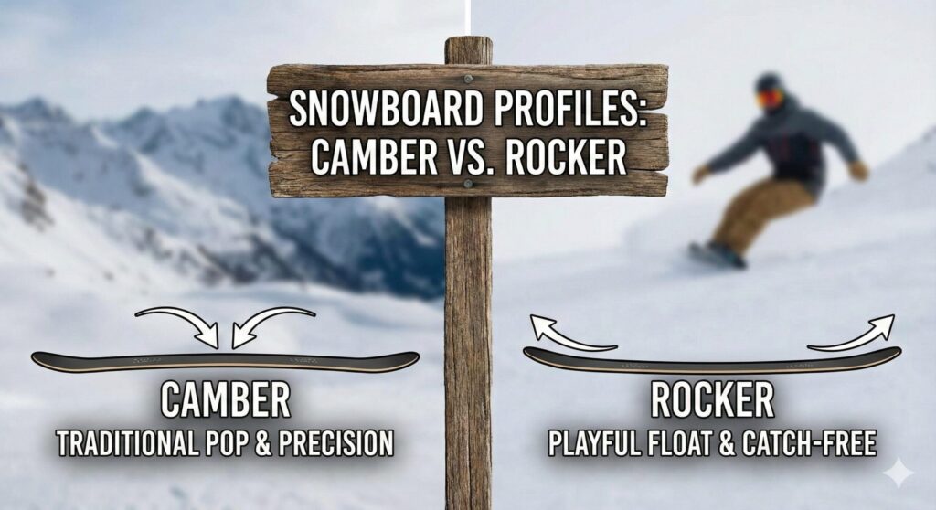 camber snowboard vs rocker