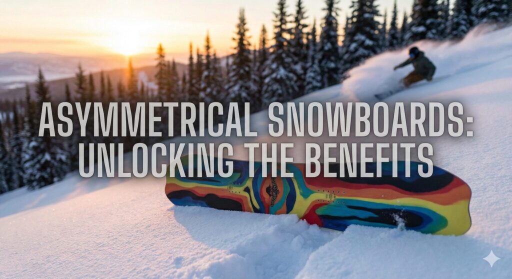 Asymmetrical snowboards benefits