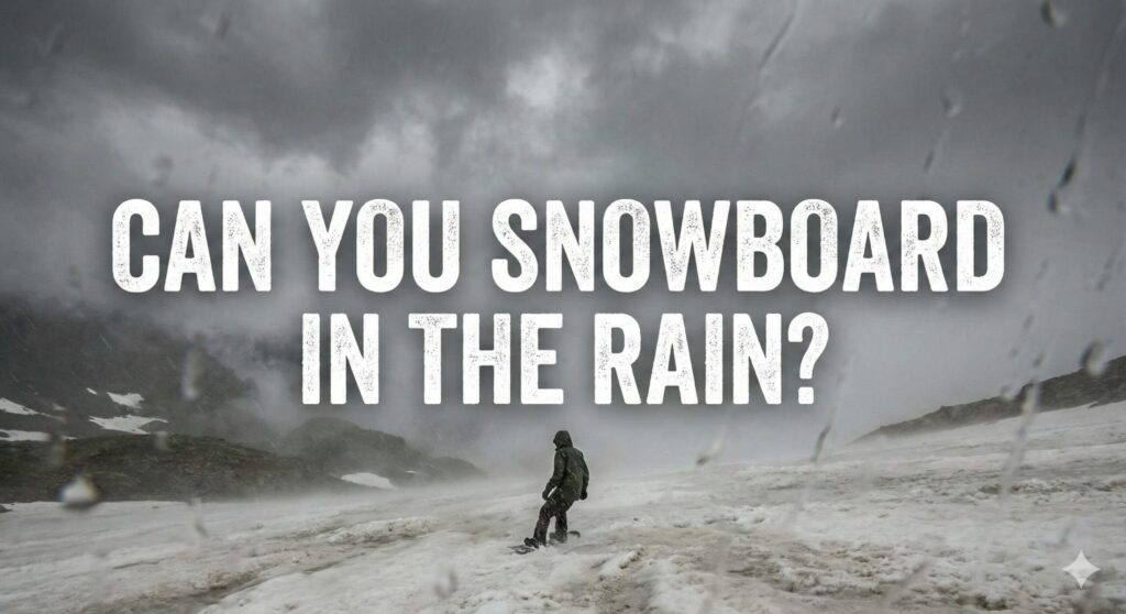 can you snowboard in the rain