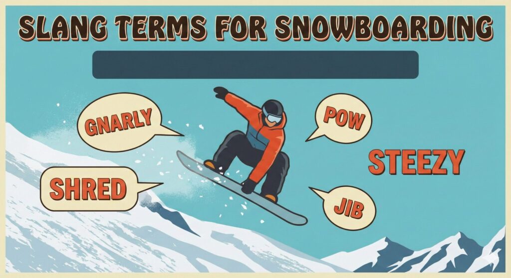 slang terms for snowboarding