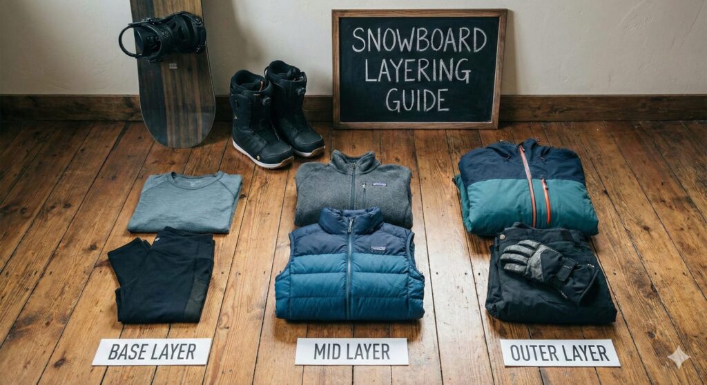 snowboard layering guide