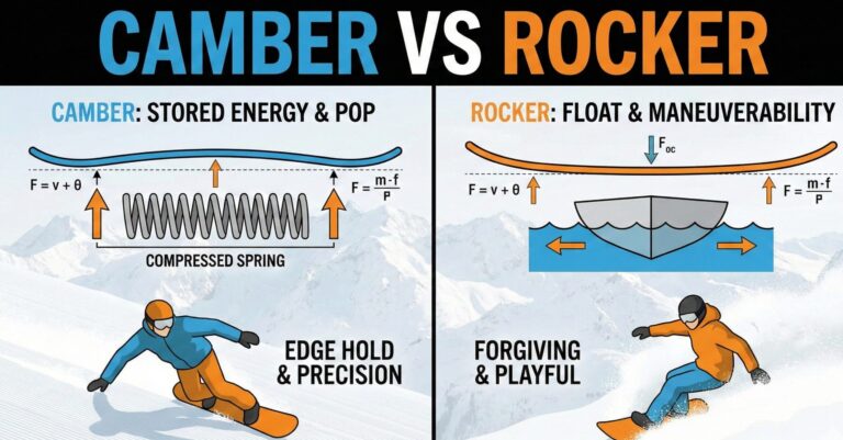 Camber vs rocker physics and rider benefits